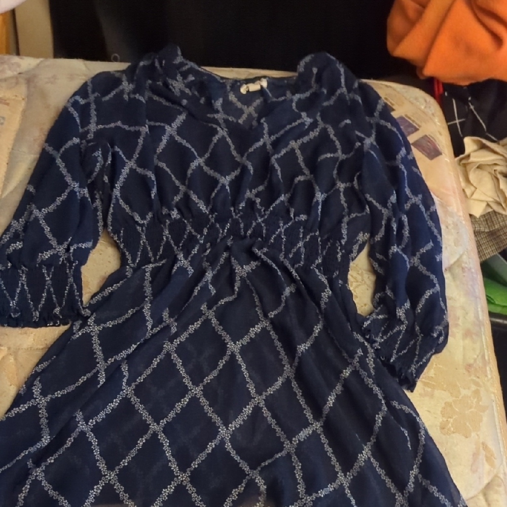 Navy Blue Dress/Long Shirt